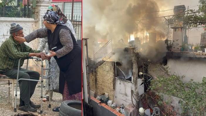 Kepez'de Evleri Alev Alev Yandı: Yaşlı Çift Son Anda Kurtarıldı