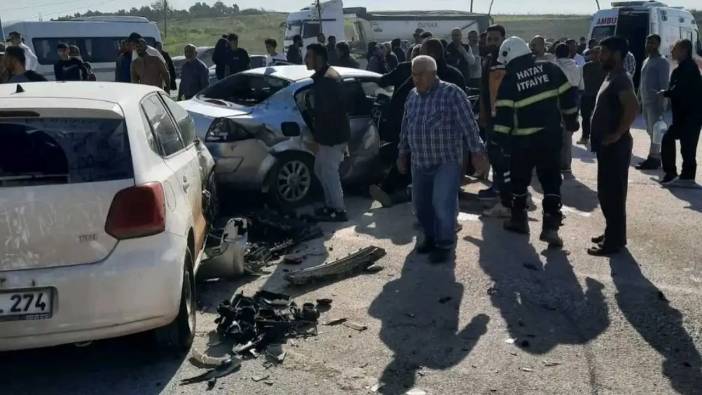 Hatay’da 3 Aracın Birbirine Girdiği Kazada 7 Yaralı!