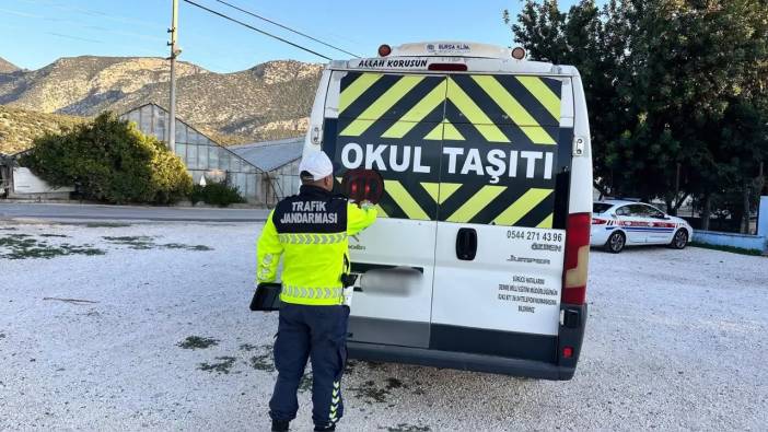Antalya’da Jandarma Okul Servislerini Denetledi