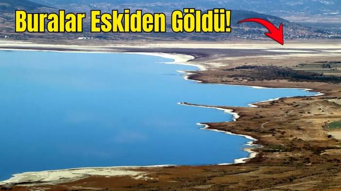 Burdur Gölü 55 Yılda 21 Metre Çekildi! Havadan Görüntülendi