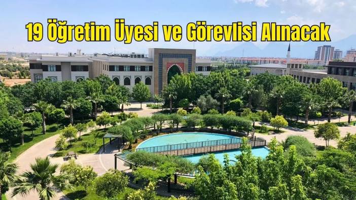 Antalya Bilim Üniversitesi Akademik Kadroları Başvuruya Açtı