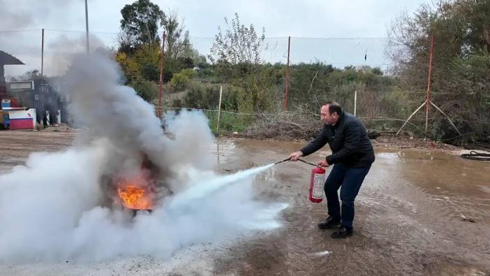 Serik Personeline Yangınla Mücadele Eğitimi