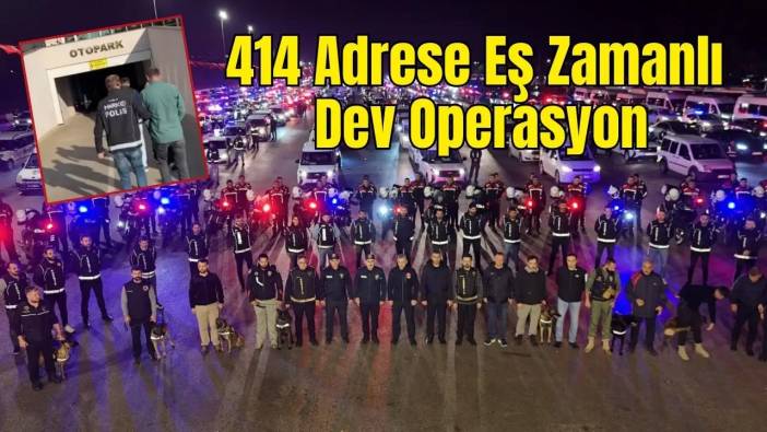 17 İlde, 414 Adrese Eş Zamanlı Baskın: Narkokapan Antalya'da 455 Şüpheli Tutuklandı