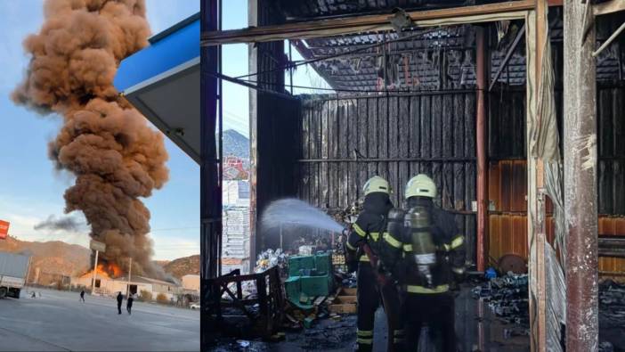 Burdur’da Mermer Fabrikasında Yangın Paniği: Alevler Çatıdan Yükseldi