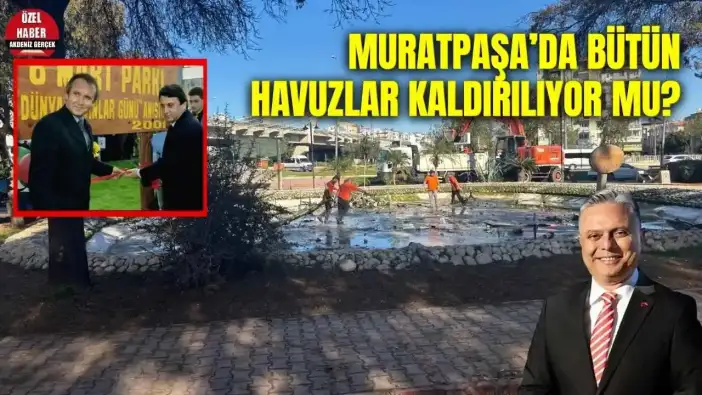 24 Yıllık Kadınlar Günü Parkı’ndaki Havuz Sökülüyor! Gerekçesi Tasarruf Mu?