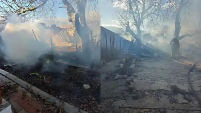 Korkuteli’de Korkutan Yangın! Ev Alev Alev Yandı
