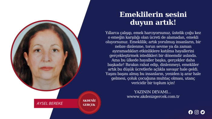 Emeklilerin sesini duyun artık!