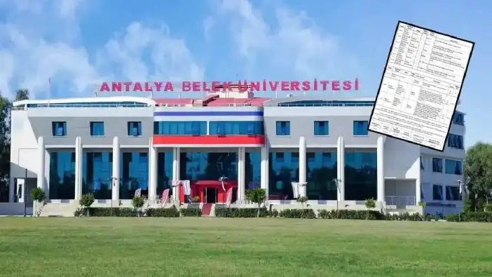 Antalya Belek Üniversitesi Kadro Açtı! O Alanlar Yaşadı!