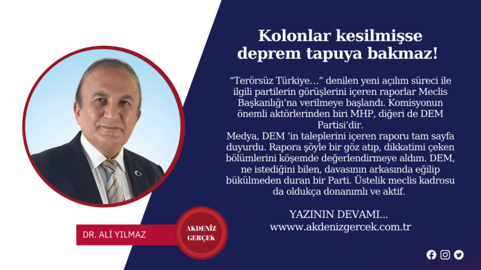 Kolonlar kesilmişse deprem tapuya bakmaz!