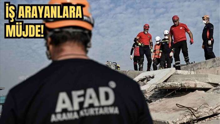 AFAD 473 Personel Alımı Yapacak! Antalya’da Kadrolar Açıldı