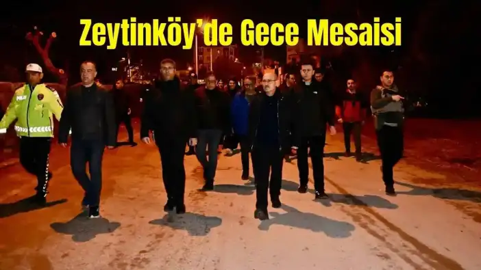 Antalya Emniyet Müdürü Zaimoğlu’ndan Zeytinköy Çıkarması