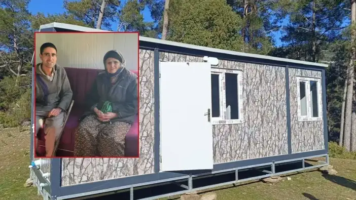 Serik’te Ayşe Teyze’ye Mezarın Yakınında Konteyner Ev