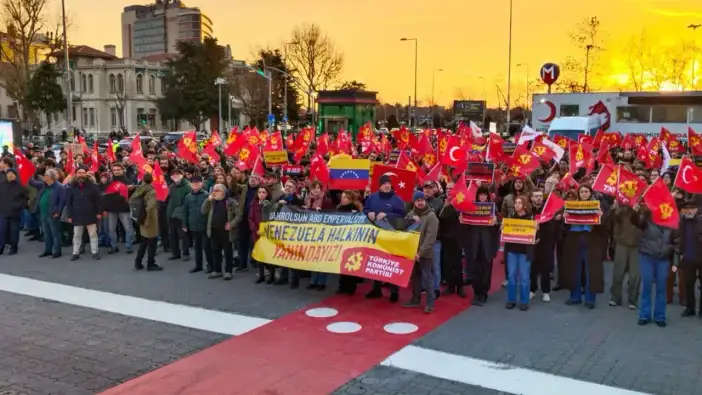 Venezuela İçin Sokağa Çıktılar! TKP’den ABD’ye Sert Tepki