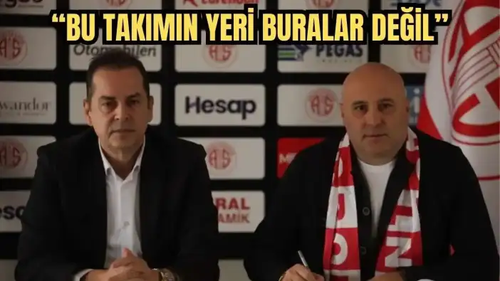 Antalyaspor'da Sami Uğurlu İçin İmza Töreni Düzenlendi! Uğurlu: 'Elimizden Geleni Yapacağız'