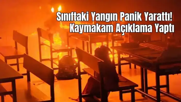 Alanya’da İlkokul Sınıfında Yangın Çıktı! Eğitime 2 Gün Ara Verildi