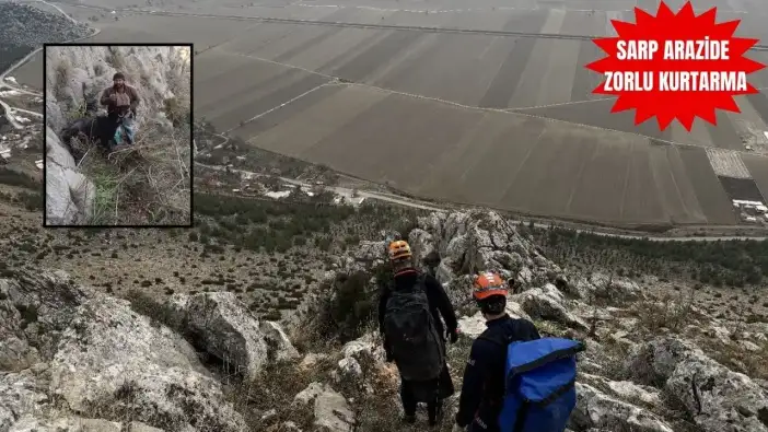 Burdur’da Gebe Keçi İçin Nefes Kesen Operasyon!