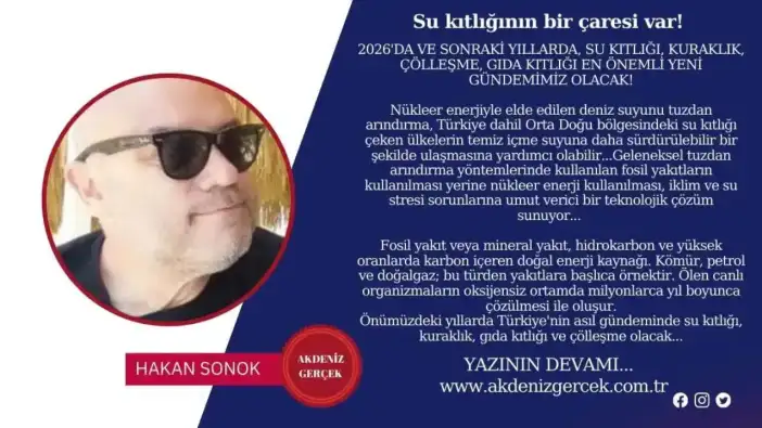 Su kıtlığının bir çaresi var!