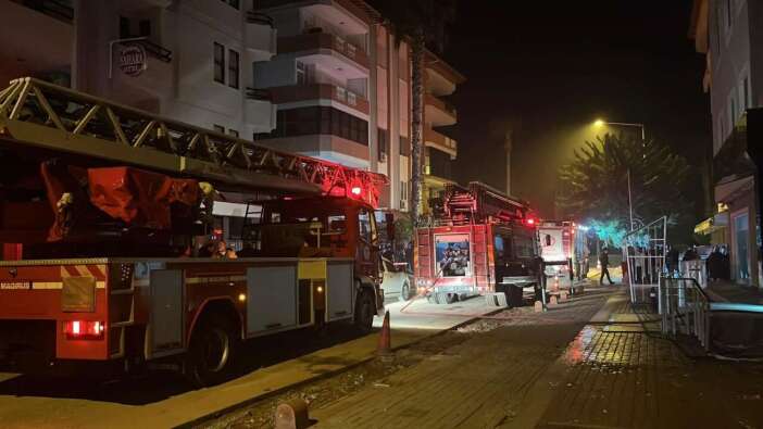 Alanya’da Lojmanda Yangın Paniği