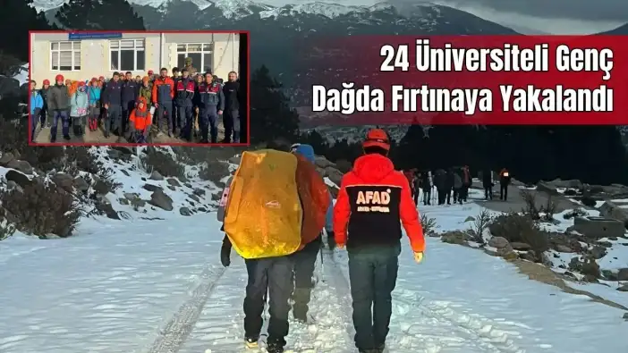 Elmalı’da Dağ Kampı Kabusa Döndü: Akdeniz Üniversitesi Öğrencileri Mahsur Kaldı