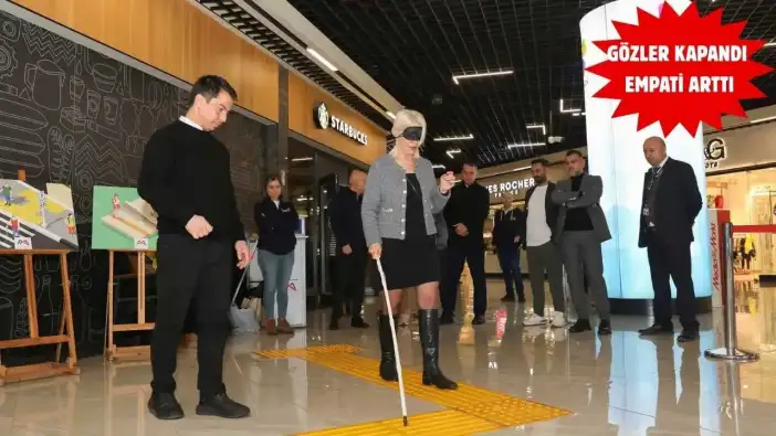 Mersin’de Empati Parkuru: Sarı Bantları Gözleri Kapalı Deneyimlediler!