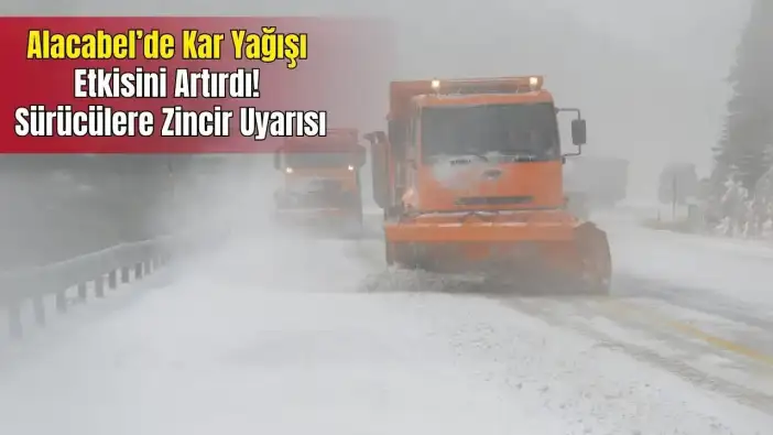 Alacabel Kara Teslim! Akseki-Seydişehir Yolunda Görüş Mesafesi Düştü