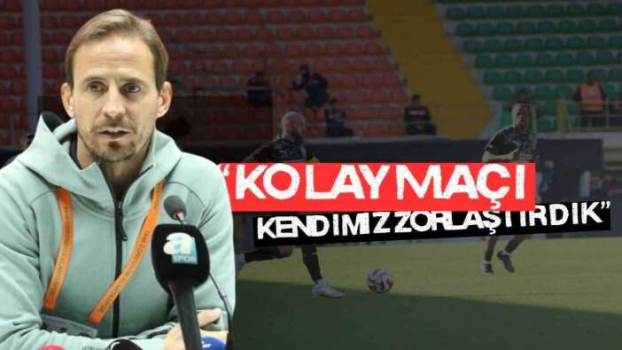 Alanyaspor Teknik Direktörü Oyuncularını Eleştirdi!