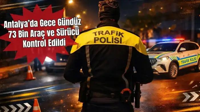 Antalya’da 1 Haftada 73 Bin Araç Denetlendi, 17 Binine Ceza!