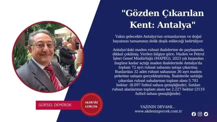 "Gözden Çıkarılan Kent: Antalya"