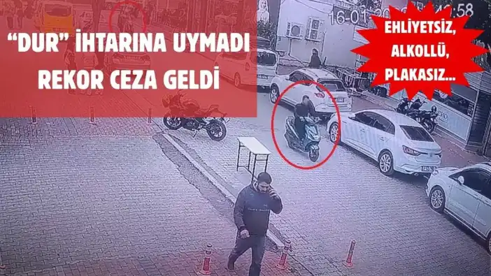 Manavgat’ta Polisten Kaçan Motosikletliye Ağır Fatura!
