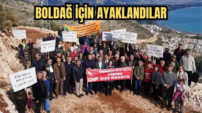 Finike'de Mermer Ocağı Onayına Sert Tepki! CHP'den Basın Açıklaması