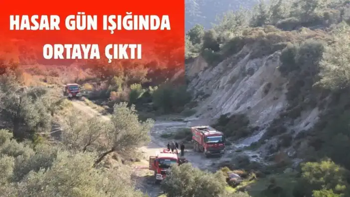 Serik’te Gece Boyu Süren Yangının Bilançosu Sabah Netleşti