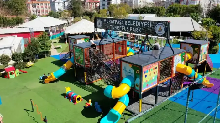 Muratpaşa’daki Teneffüs Park Çocukların Yeni Adresi Oldu