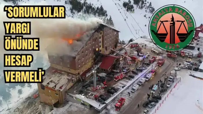 Bir Yıl Geçti, Acı Dinmedi! Antalya Barosu Kartalkaya Faciasını Andı