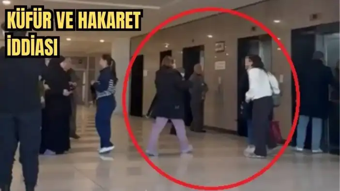 Antalya'da Hastane Hasta Yakını ve Personel Arasında Asansör Tartışması!
