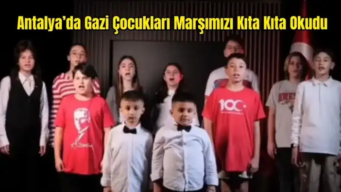 Türk Bayrağına Saldırıya Antalya'daki Gazi Çocuklarından Anlamlı Tepki!