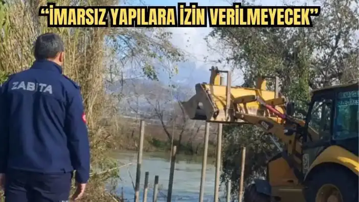 Manavgat Irmağı’nda Belediye Tarafından Kaçak Yapılar Yıkıldı!
