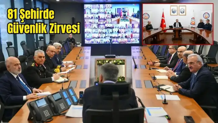 Antalya Valisi Şahin, Bakan Yerlikaya'nın Toplantısına Katıldı