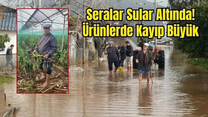 Kumluca’da Sel Felaketi: 1500 Dönüm Tarım Alanı Zarar Gördü! Çiftçi: 'Ben Bittim Artık'