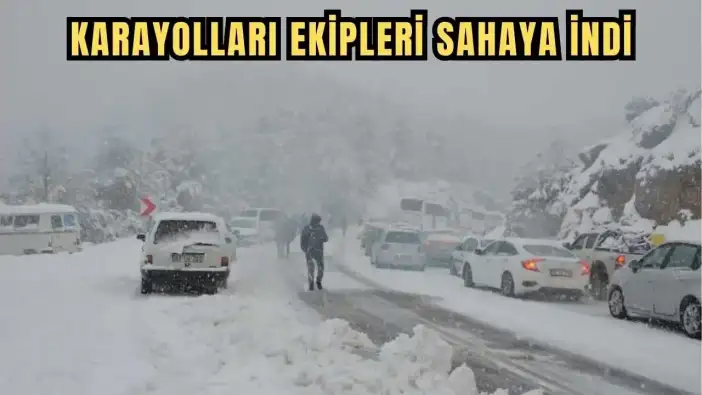 Antalya'ya Yağmur ve Sel Yetmedi, Kar Geldi! Zirveler Beyaza Büründü