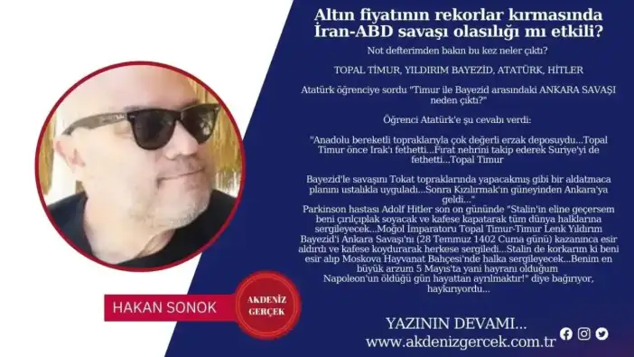 Altın fiyatının rekorlar kırmasında İran-ABD savaşı olasılığı mı etkili?