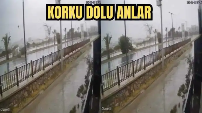 Alanya’da Yağmur Kazayı Getirdi! Otomobil Ağaca Çarpıp Takla Attı