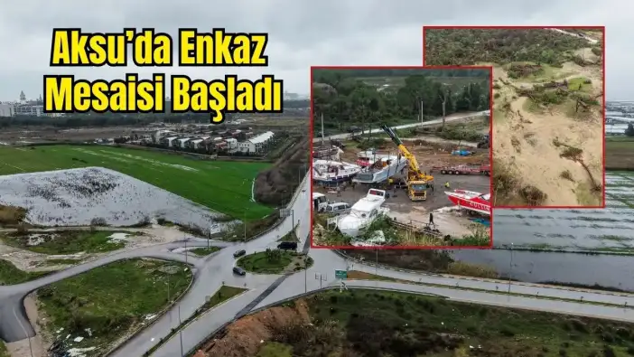 Aksu’da Hortum Felaketinin İzleri Siliniyor! Tekneler Kaldırılıyor, Araziler Sular Altında