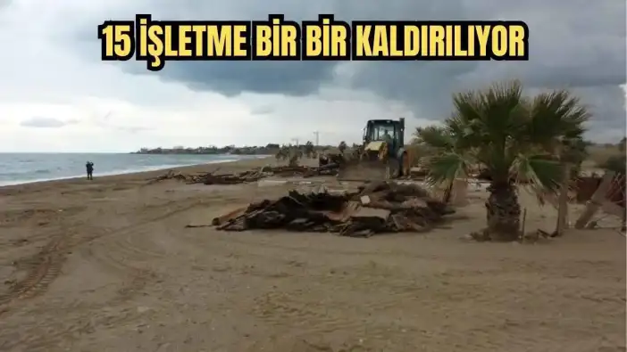Kültür ve Turizm Bakanlığı İstedi! Side Büyük Plaj’da Yıkım Başladı