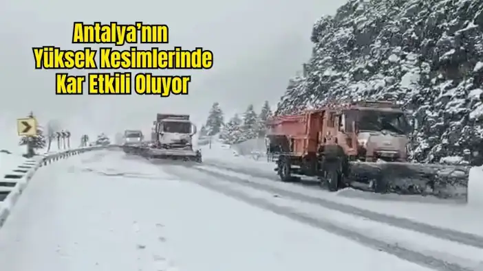 Konya-Antalya Karayolunda Kar Mesaisi: Alacabel’de Son Durum