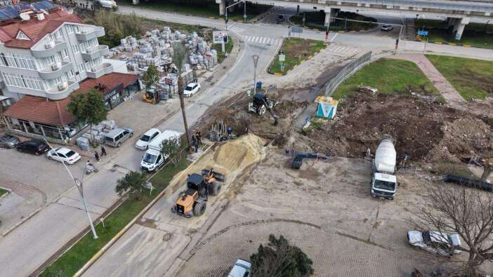 Kemer Arslanbucak’ta Su Taşkınına Karşı Altyapı Hattı