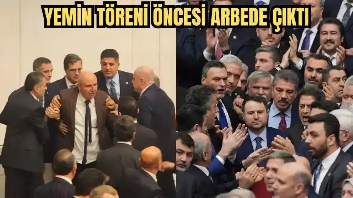 TBMM'de Yumruklar Havada Uçuştu! CHP ve AKP Milletvekilleri Birbirine Girdi