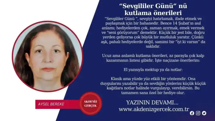 “Sevgililer Günü” nü kutlama önerileri