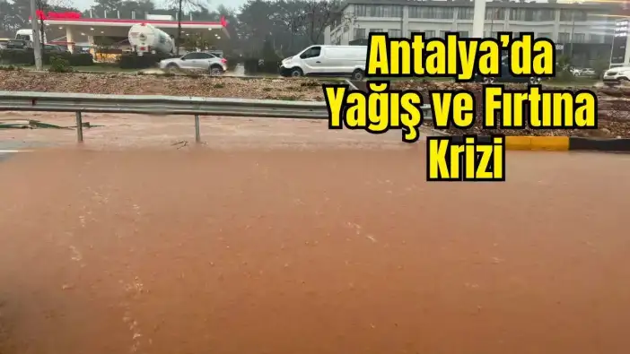 Antalya’da Kuvvetli Yağış: Kepezüstü Kavşağı’nda Trafik Yağışa Teslim!
