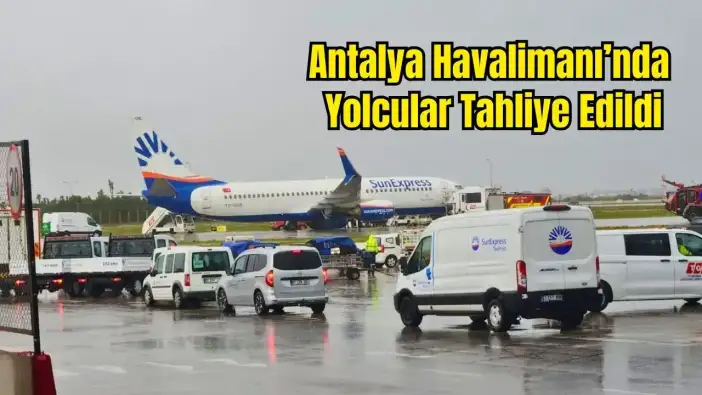 Antalya Havalimanı'nda Korkutan Uçak Kazası: İniş Takımı Koptu, Kanat Parçalandı