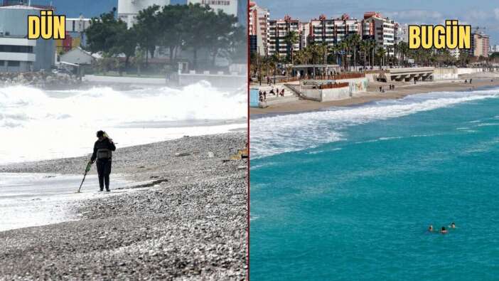 Antalya’da İki Farklı Gün: Dün Fırtına, Bugün Güneş